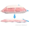 Vacuum Compression Bag For Cloth 40x60 60x80 PE PET Transparent Folding Wardrobe Under Bed Organizer Compressed Storage Bags 3