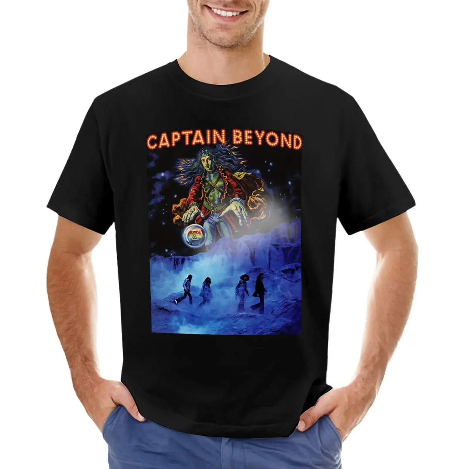 Captain Beyond T-Shirt Animal Prinfor Boys Sweat Hippie Clothes Mens T-Shirt Pack