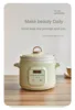 220V 1.5L 2L Electric Stewing Pot Ceramic Household Slow Stewer for Soup / Dessert / Porridge Food Cooking Pot Electric Cooker 2