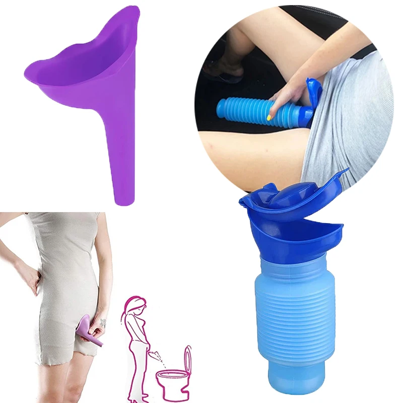 750ml Portable Adult Urinal Outdoor Camping Travel Urine Car Urination Soft Toilet Urine Help Men Women Toilet Urinals portable urinal
