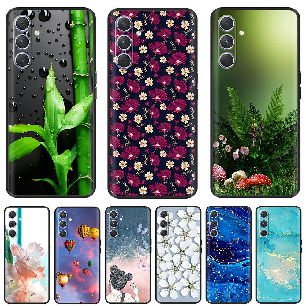 Custodia A34 Per Samsung Galaxy A34 5G Custodie Cover Cartoon Cute Flower Silicone Phone Back Bumper Per Samsung A 34 Galaxya54 Fundas