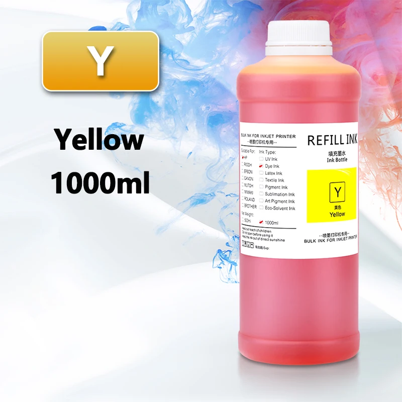 For HP 727 1000ml Refill Dye Ink Compatible For HP 72 T770 T790 T1120 T1200 727 T920 T1500 T2500 T930 T1530 T2530 Printer