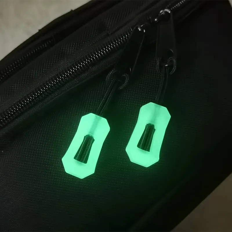 Luminous Zipper Puller Head Glow In The Dark Zipper Pull Slider Head for DIY Backpack Clothes Household Sewing Supplies 10/1Pcs
