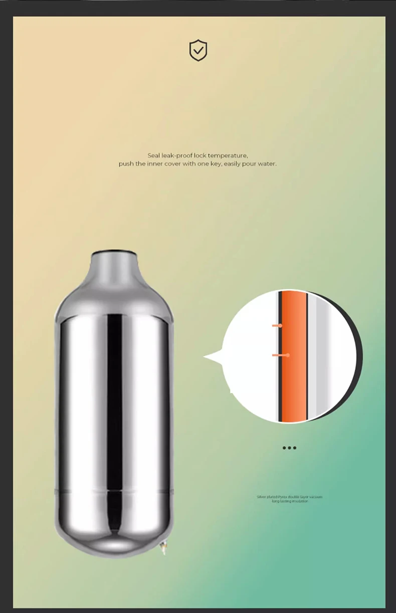 Description Picture 6 of itemGIANXI Stainless Steel Portable Ooutdoor Thermal Bottle With Handle Large Capacity Camping Sport Kettle Camping Kitchenware