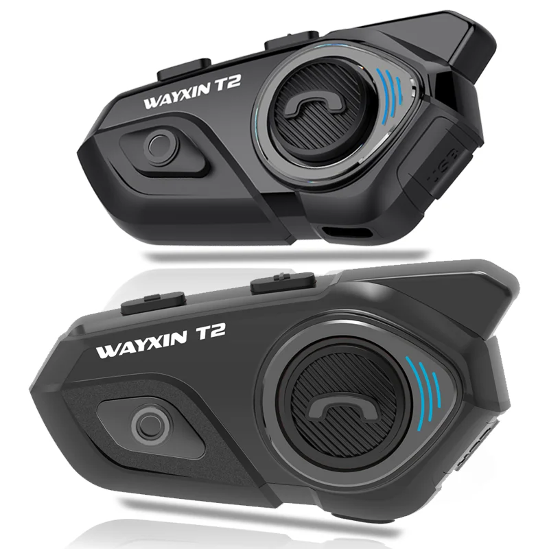 Wayxin T2 Motorcycle Helmet Bluetooth Headset Intercom 4 Riders_voghion.com