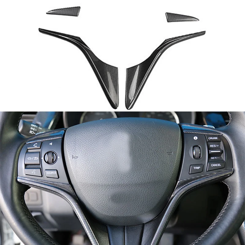 

Fit for Honda spirior URV avancier carbon fiber interior steering wheel stickers Steering wheel modified carbon fiber stickers