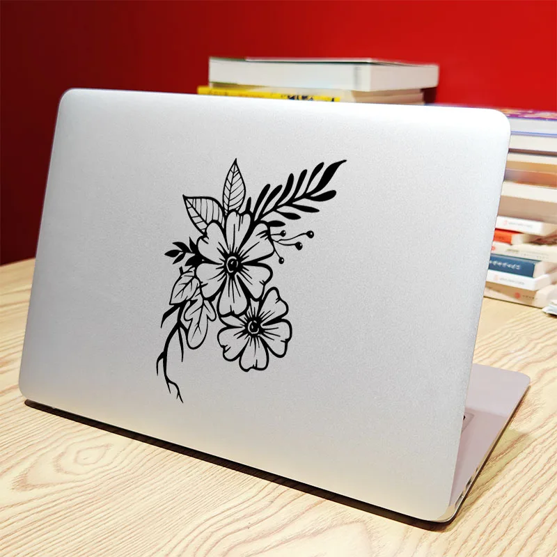 Flower Decor Vinile Laptop Sticker Per Macbook M2 Pro 14 16 Air 11 13 Retina 12 15 Pollici Mac Cover Kindle Skin Ipad Notebook Decal