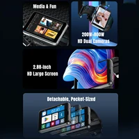 Montre connectée Domars Android 11, écran 2.88 pouces, double caméra 2MP/8MP, 4 Go de RAM, 64 Go de ROM, 2300 mAh, montre connectée pour hommes et femmes 2