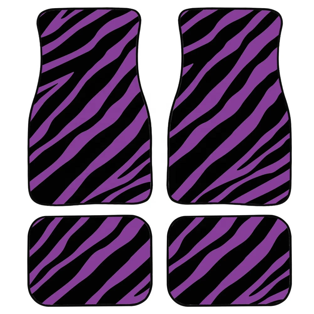 4pcs Set All-Climate Rubber Floor Mats Car Rug Sublimation Decorative Print Door Mat