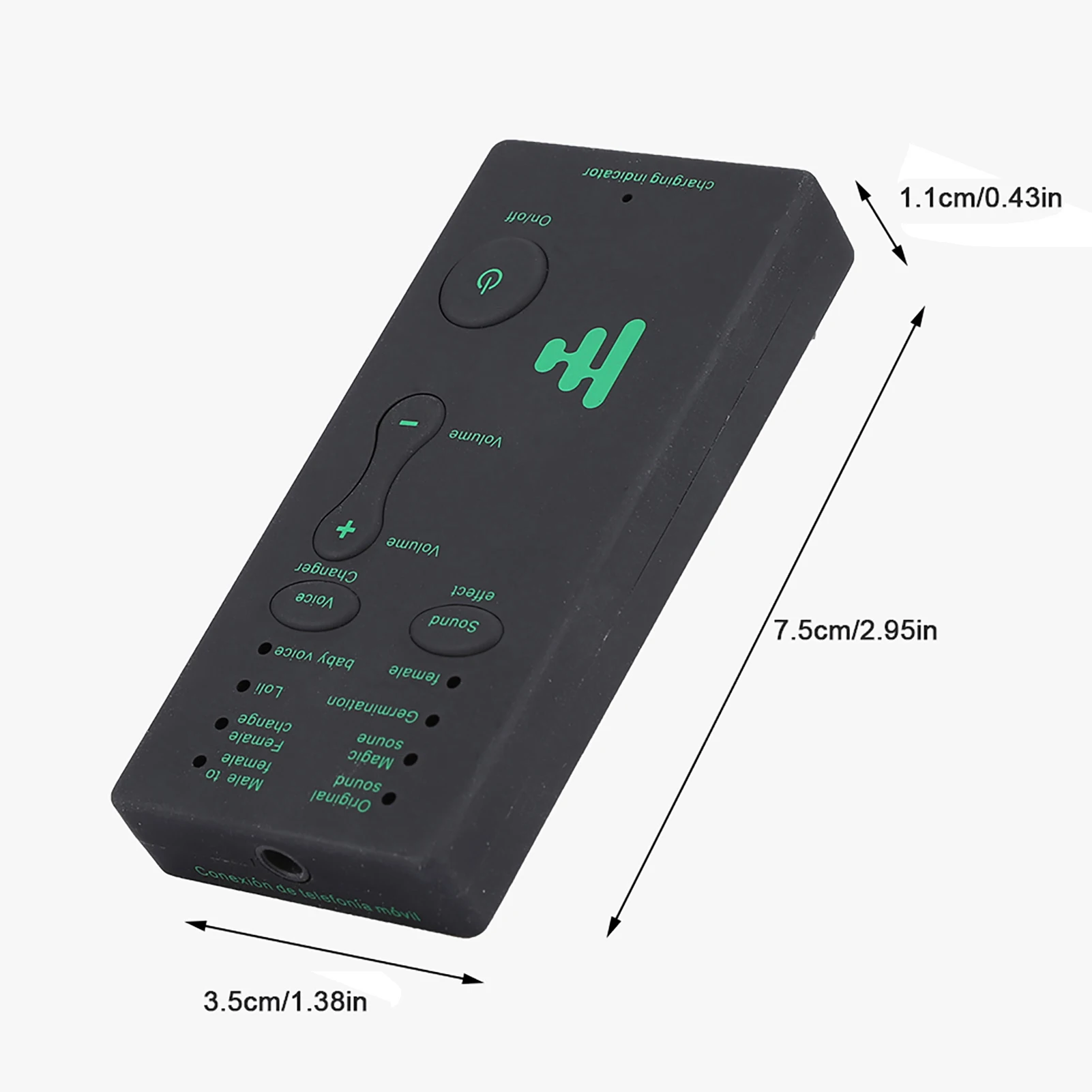 Audio Sound Card Portable Mini Voice Changer Live Broadcast Sound Card For Mobile Phone PC English Version External