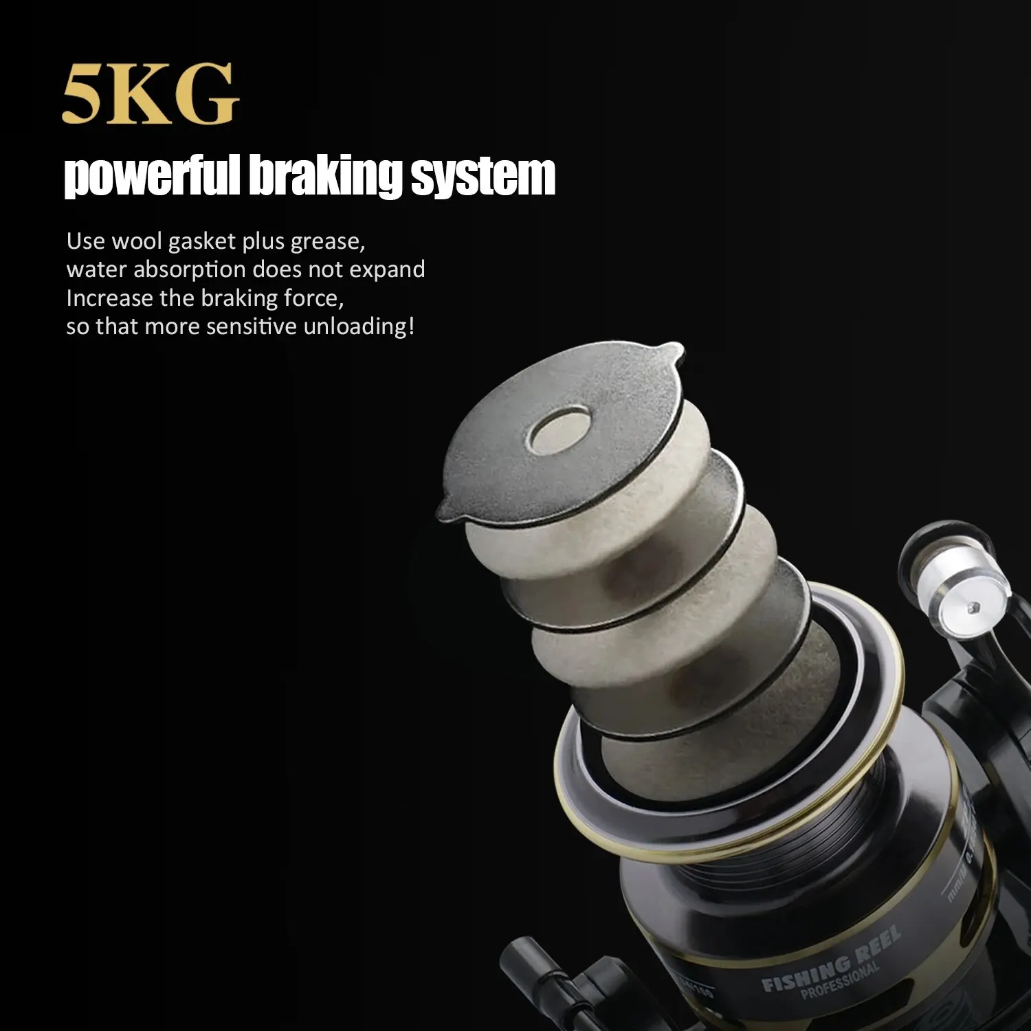 Huidiao 500/800 Series Spinning Reel – 5.2:1, 5KG Max Drag 6