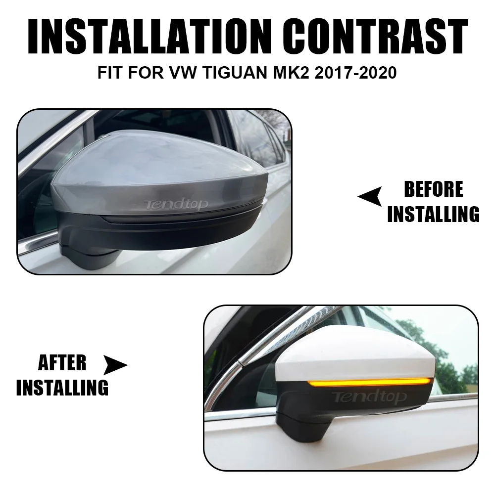 Dynamic LED Turn Signal Light, Side Mirror Indicator Lamp