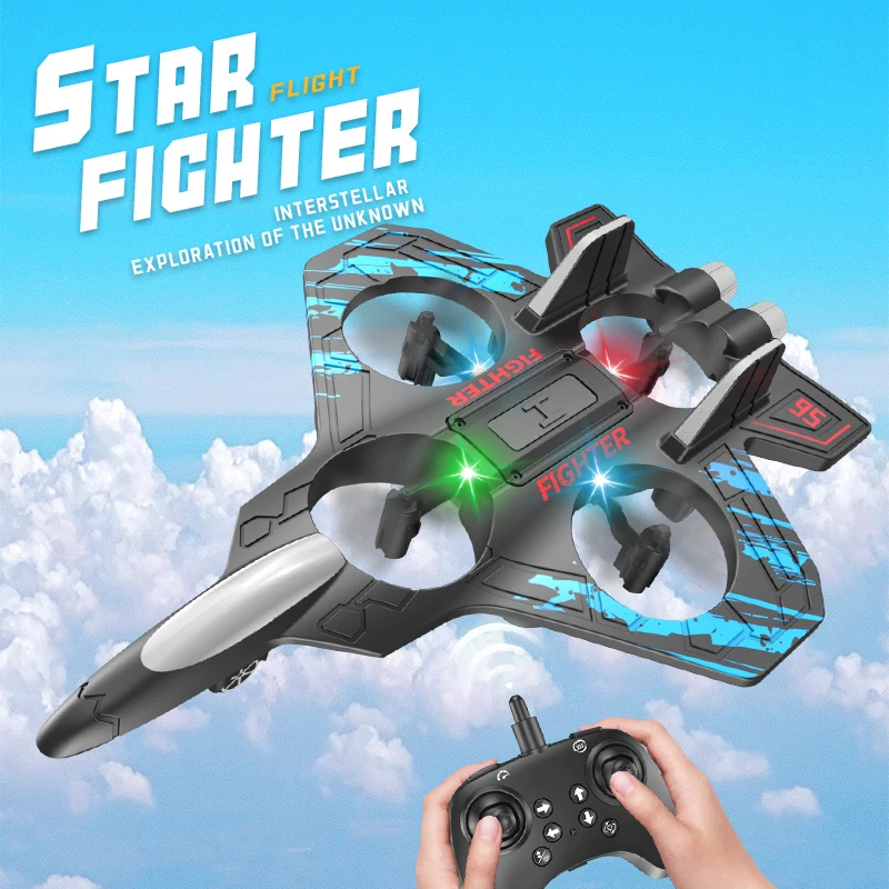 Avion RC Fighter Jet 2.4GHz 6-Axis Gyro LED Light EPP Foam Glider