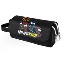 2023 NEW Ninja Kidz Cartoon Children Pencil Case Multi Layer high quality Student Stationery Box Stationery Storage Bag 1