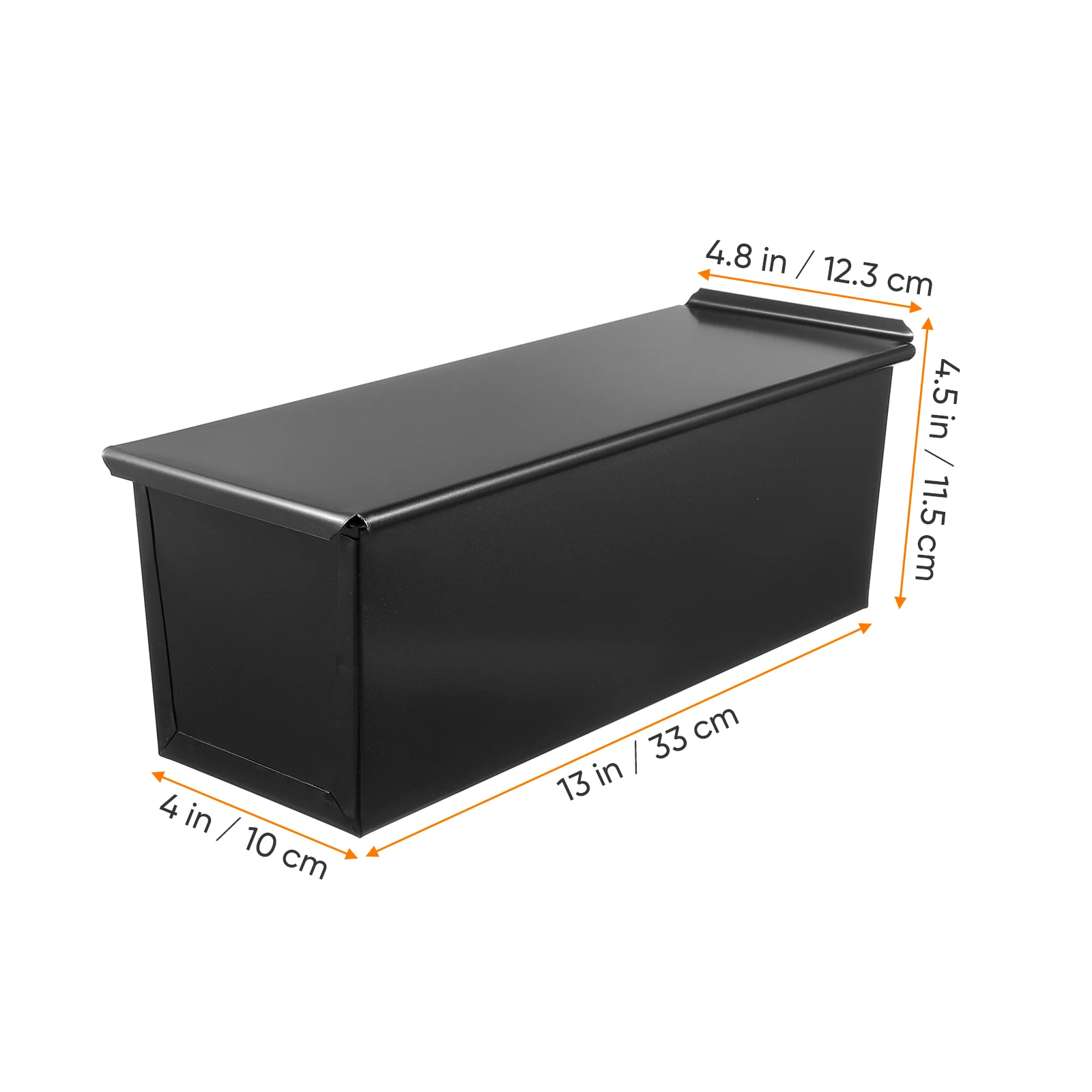 Black Loaf Pan with Cover Bread Baking Mould 750g baking pan bread mold bread baking pan