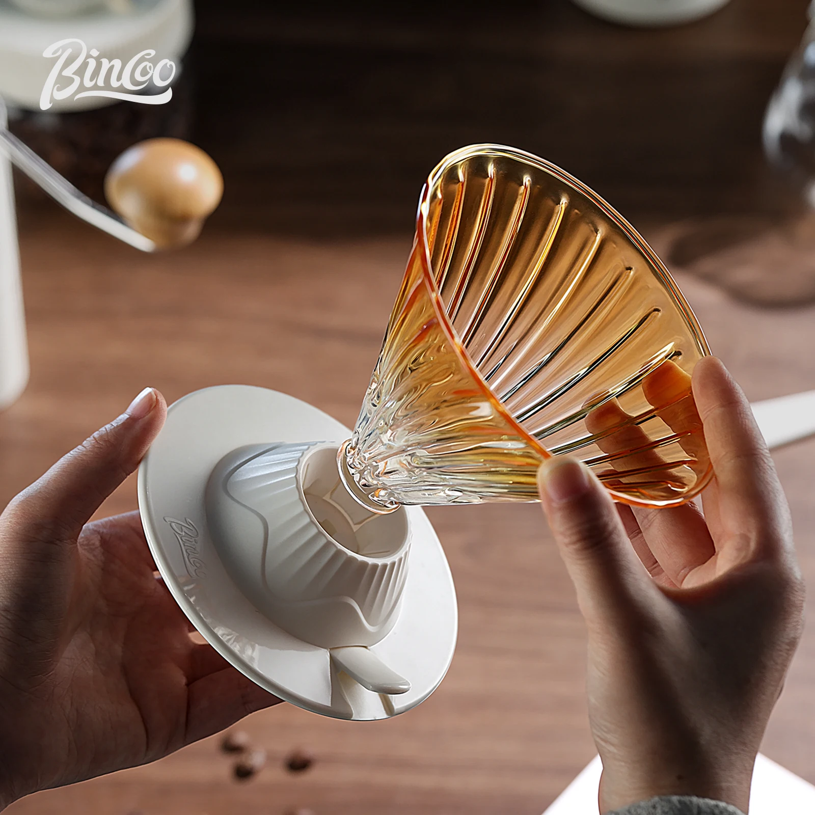 بينكو طقم قهوة زجاجي متكامل