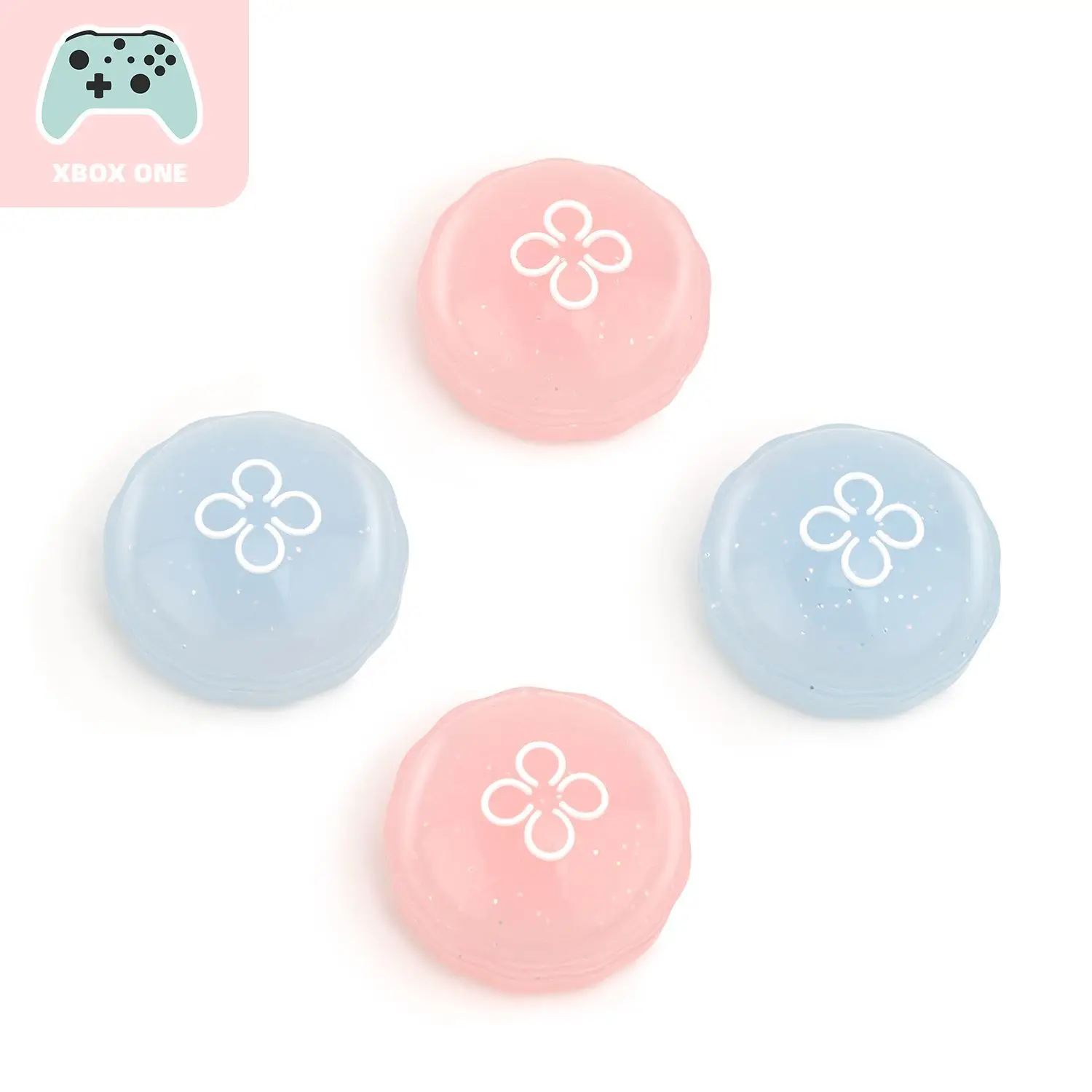 Geekshare 2Pair Silicone Soft Thumb Stick Grip Cap Joystick Cover For Xbox One Controller Replacement Thumbstick Case
