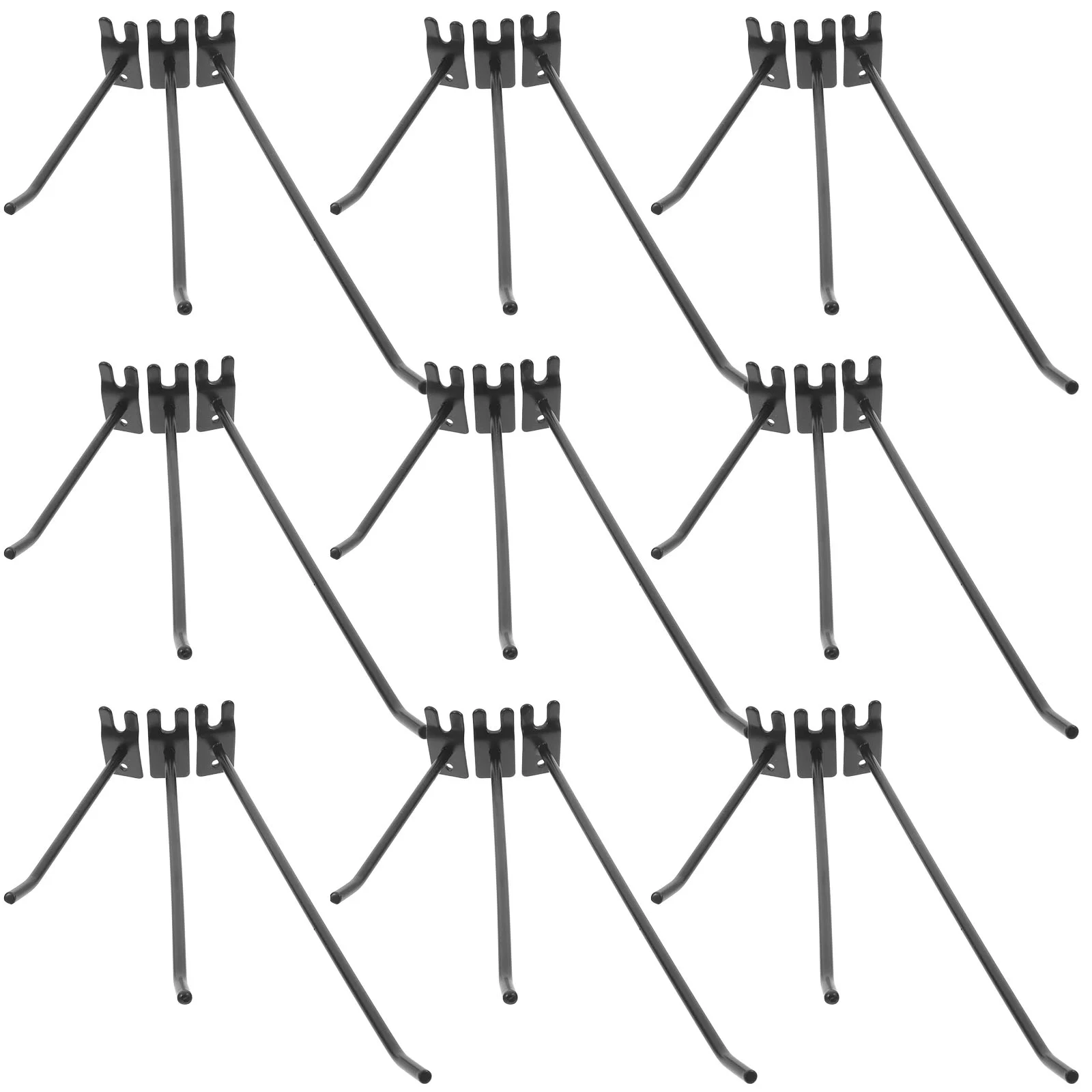 

30 Pcs Shelf Hook Grid Wall Accessories Utility Slot Hanging Display Iron Supply