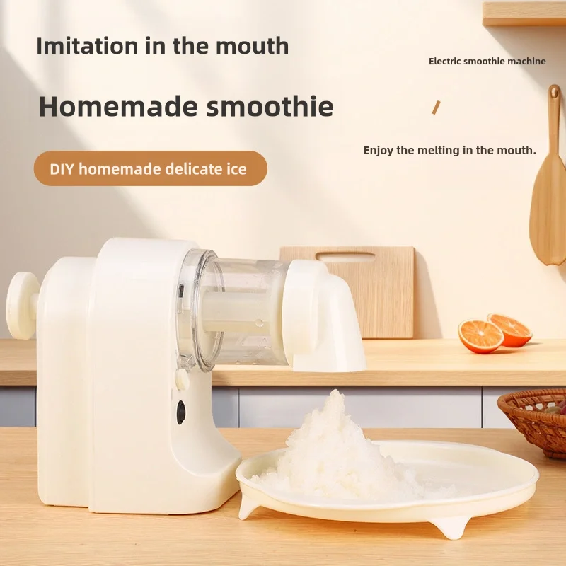 Electric Ice Crusher Ice Shaver with Cube Tray Portable Easy to Use for Home Commercial Use