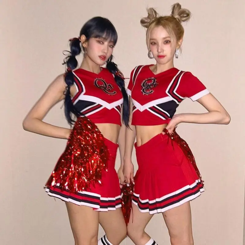 女性のためのヒップホップcheererLeaderの衣装、kpop idolの衣装
