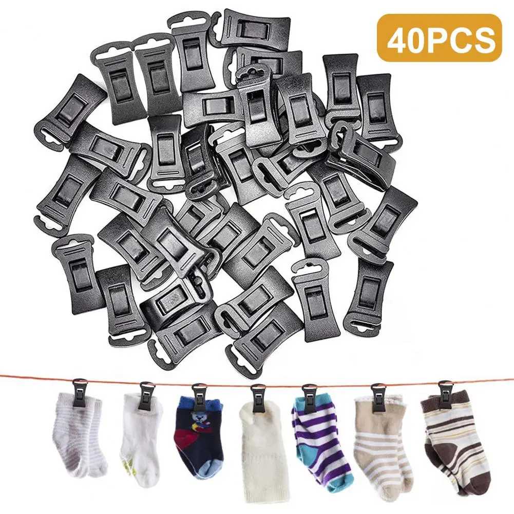 

Convenient And Clothes 40pcs Sock Sock Non-slip Closet Machine Sock Dryer Hanging Clip For Holder Clothespins Pegs Washing