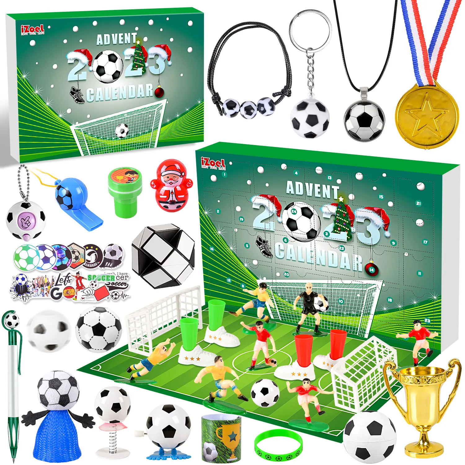 Календарь для игры в футбол для мальчиков и девочек 2023 24 футбольные  подарки с футбольной медалью свисток 24 Рождественский календарь с обратным  отсчетом и обратным отсчетом | AliExpress