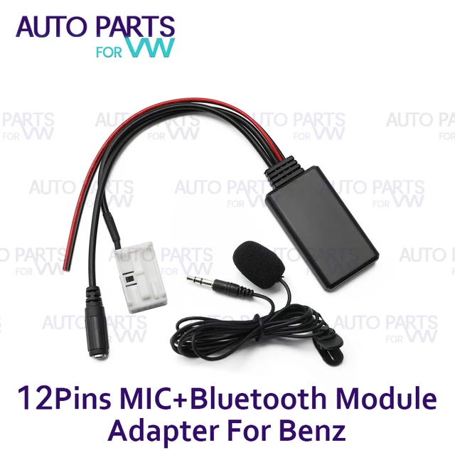 For Mercedes-Benz W169 W245 W203 W209 W251 W221 R230 Car AUX Bluetooth 5.0  Module Radio Stereo AUX IN Cable Adapter 12 Pins - AliExpress