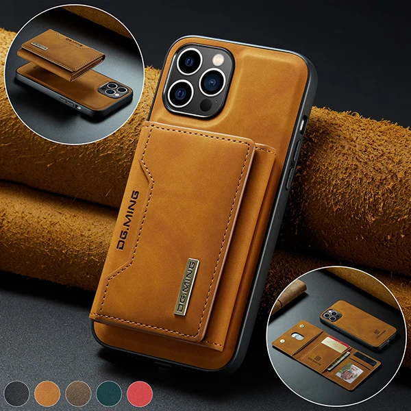 Daatumm Durable Wallet Style Flip Cover In Elegant Brown For Mobile Phonesfor Iphone 11 12 13 14 15 16 Pro Max - Foto 2