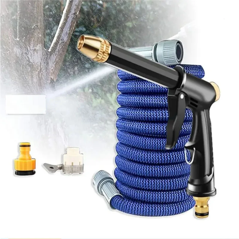 Garden Hose Flexible Expandable High Pressure Nozzle Spraye Washer Gun Car Wash Garden Water