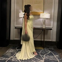 Customized Strapless Evening Dresses Pleat rhinestone Beading Draped Straight ProM Gown Modern Long Chiffon Backless Party Dress - Image 2