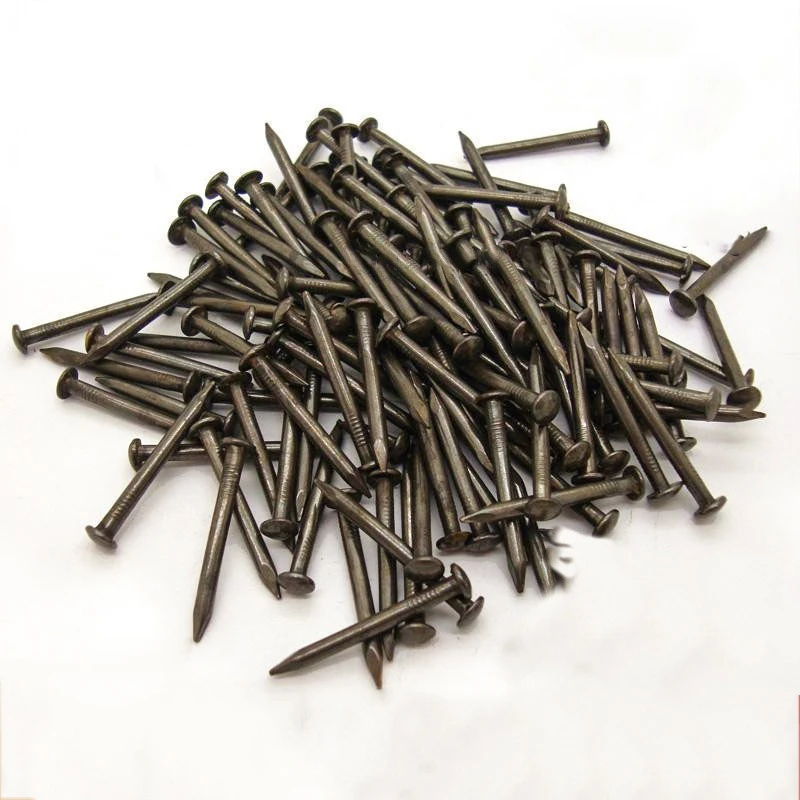 10/20/50/100pcs Antique Brass Bronze Pure Copper Small Mini Round Head Nail Dia = 1.2-2.8mm Length = 8&ndash;50mm for Furniture Hinge Drum Metal Brads