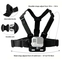 Accessories Kit Motorcycle Chest & Helmet Chin Strap for GoPro Hero 13 12 11 10 9 8 Insta360 SJCAM DJI Osmo Action Camera Phone 4