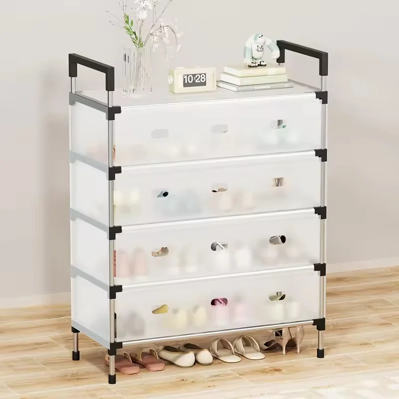 Dustproof Shoes Rack Shoes Shelf Diy Assemble Space-Saving Shoe Cabinet - 6 Layer