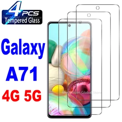 Premium 9H Tempered Glass Screen Protector Film - 2 - Pack/4 - Pack - 2 pieces (For Galaxy A71 5G)