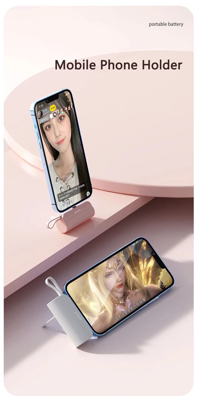 Mini Power Bank 5000 Mah External Battery Charger For Smartphones_voghion.com