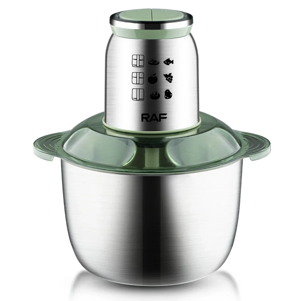5L  Meat Grinder Stainless Steel Chopper Meat Mincer 1000W Food Processor Blender Machine  Kitchen Mixer 220V 다지기 분쇄 6