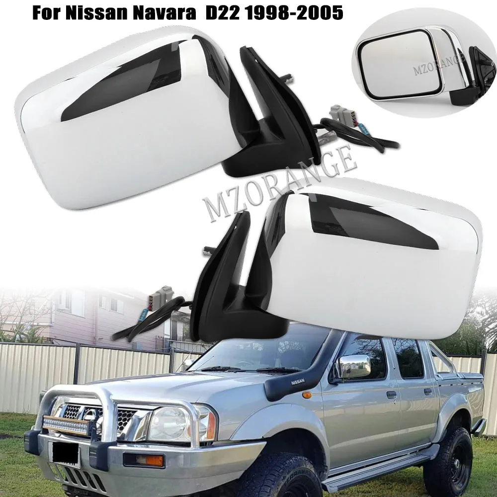 Side Wing Mirror for Nissan NAVARA D22 1998 2008 Rearview Mirror Glass