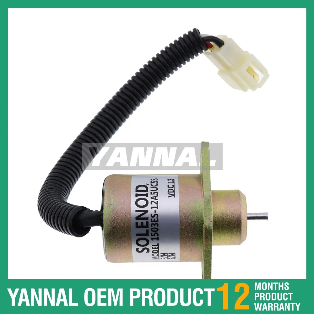 

Fuel Shut Off Solenoid 17594-6001-4 For Kubota For Yanmar SynchroStart SA4569T-12