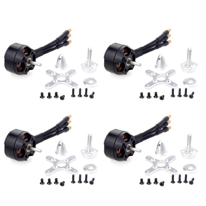 C2822 2204 1200KV 1400KV 4극 3D 비행기용 브러시리스 모터 고정익 드론 모터 1/4PCS