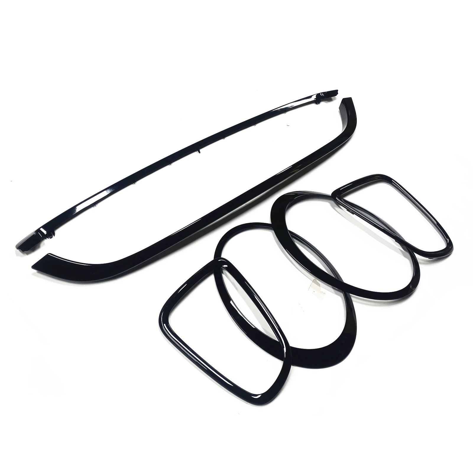 Grille Grill Trim & Front Head Light Headlight & Rear Lamp Frame Cover Auto Part For MINI COOPER R55 R56 R57 2007-2015 JCW Style