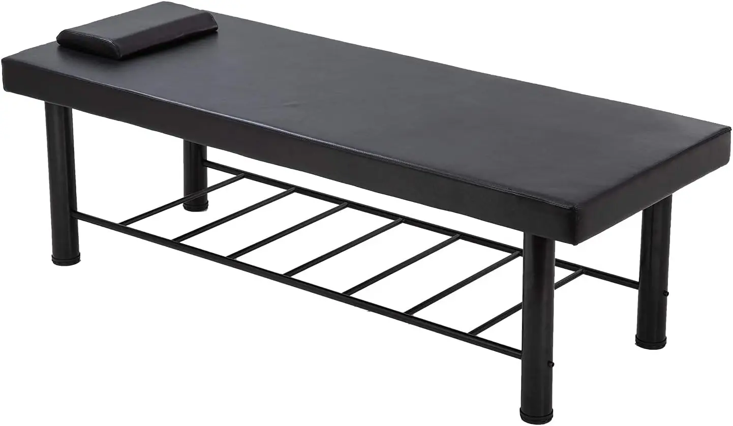 Massage Table Stationary Massage Spa Bed 75’’ Long 29.5” Wide Heavy Duty Stationary Massage Table Bed Physical Therapy Bed w