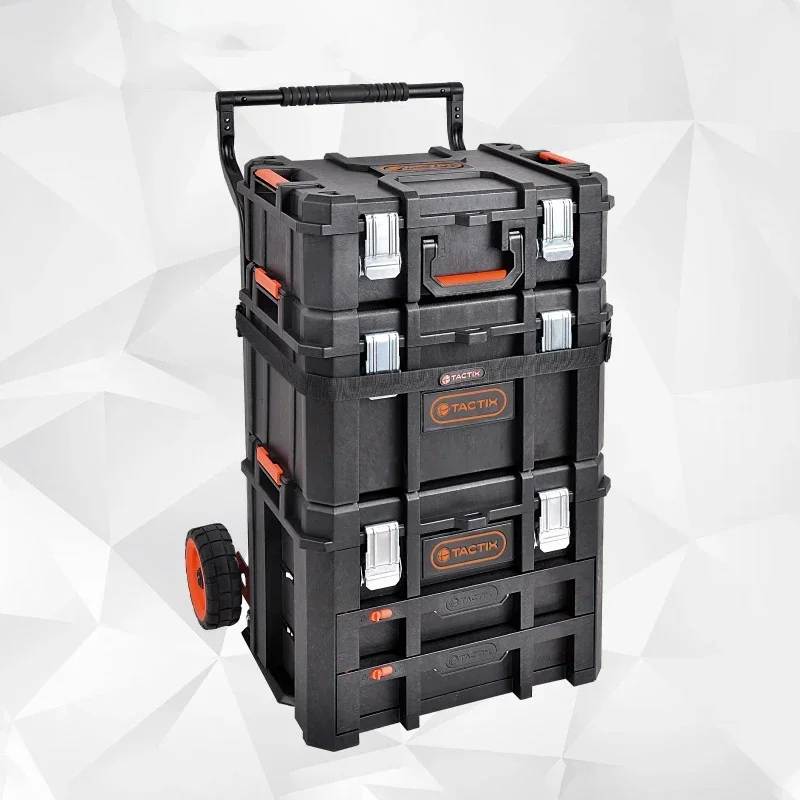 Large Plastic Material Toolbox Multifunctional Storage Box Portable Professional Hardware Tools Portable Organizer Accessory 2