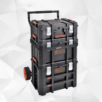 Large Plastic Material Toolbox Multifunctional Storage Box Portable Professional Hardware Tools Portable Organizer Accessory 2