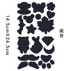 DIY Self-Adhesive Washable Repair Patches for Clothing and Accessories (A-33 navy blue)