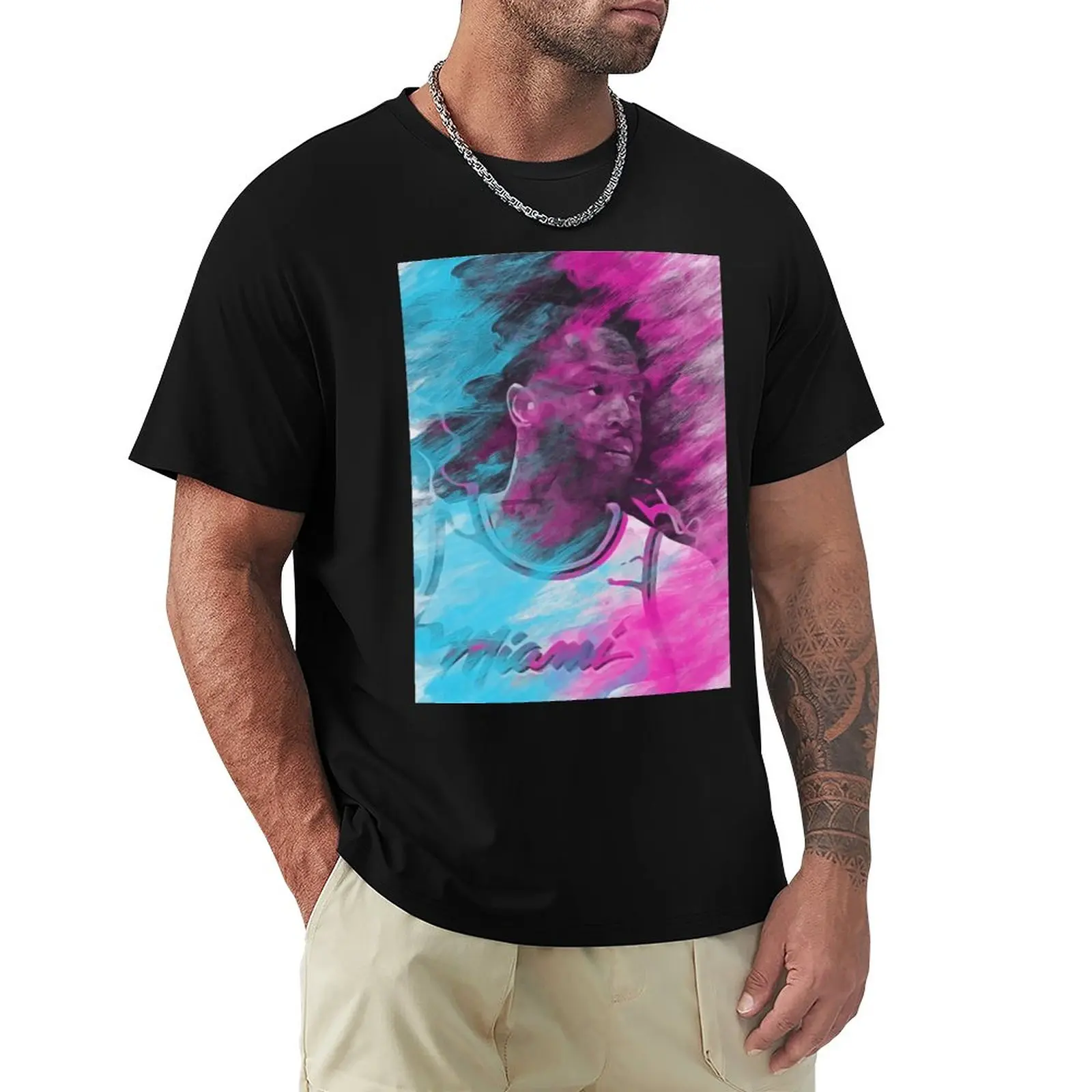 Dwyaneer E Wade D-Wade Wow 2023 Basket Stars (13) T-Shirt Girocollo Movimento Casual T-Shirt Grafica Vintage Travel Usa Si