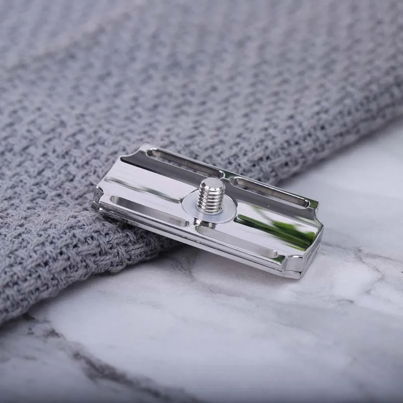 Yaqi Vostok 90SB Straight Bar 316 Stainless Steel Polished Safety Razor Head with 0.90mm Blade Gap 5