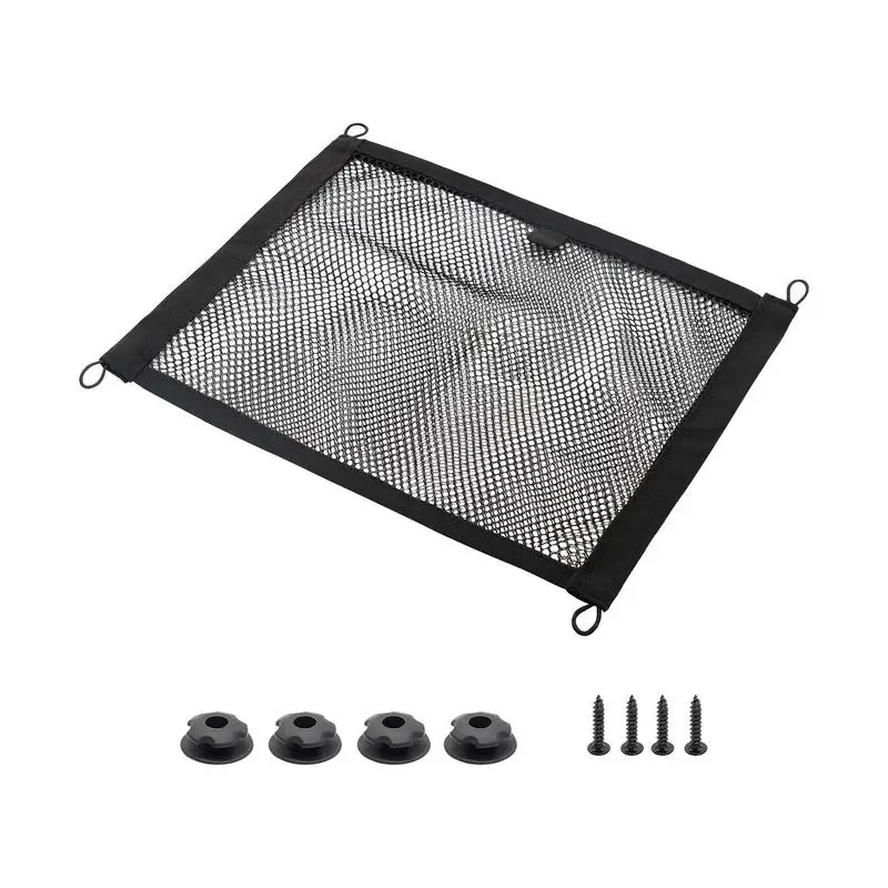 

Сетчатая Сумка для хранения на сиденье автомобиля, эластичная двухслойная Сетчатая Сумка-органайзер на спинку сиденья, сетка для хранения