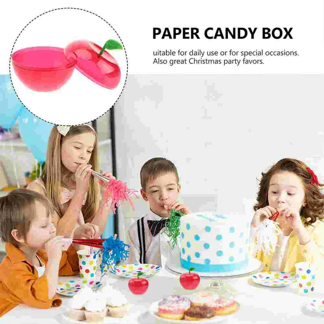 Plastic Bobbing Apples Candy Box
