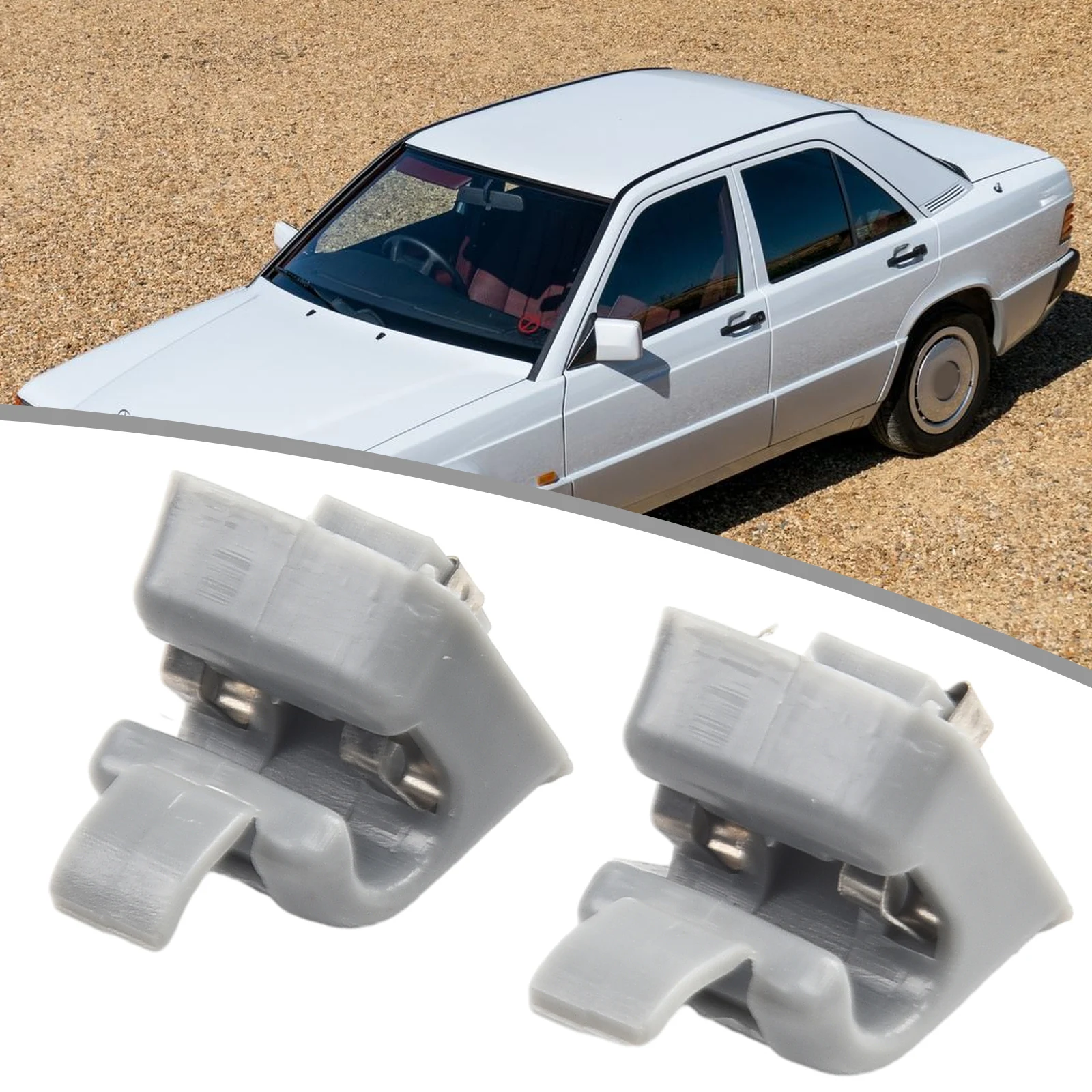Clip Di Fissaggio Per Clip Di Supporto Per Parasole Per Auto Grigio/Beige Per Mercedes W201 W123 W124 W126 W140 W201 Sostituzione Della Sicurezza Di G