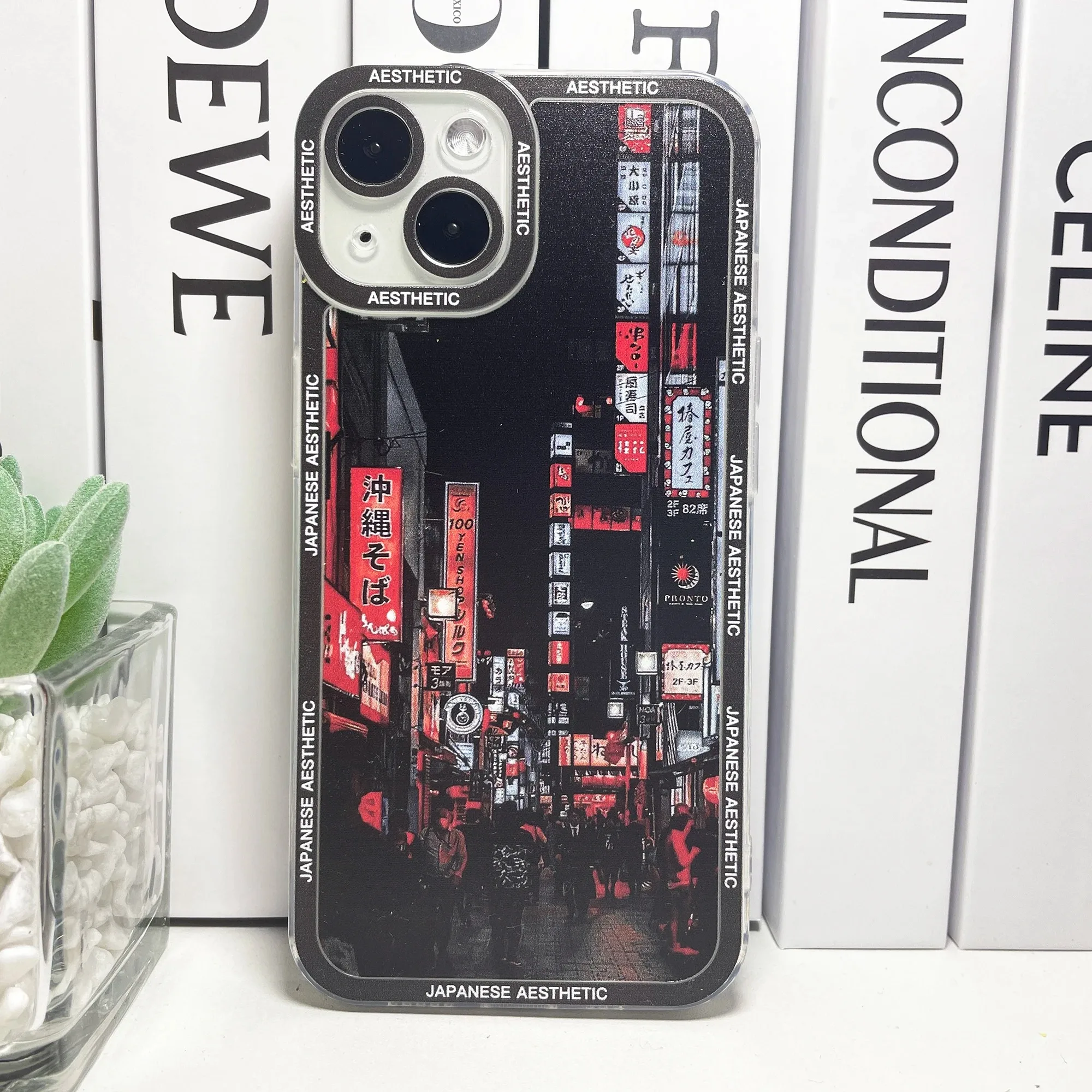 Japanese Aesthetic Tokyo Neon Lights City Street Phone Case
